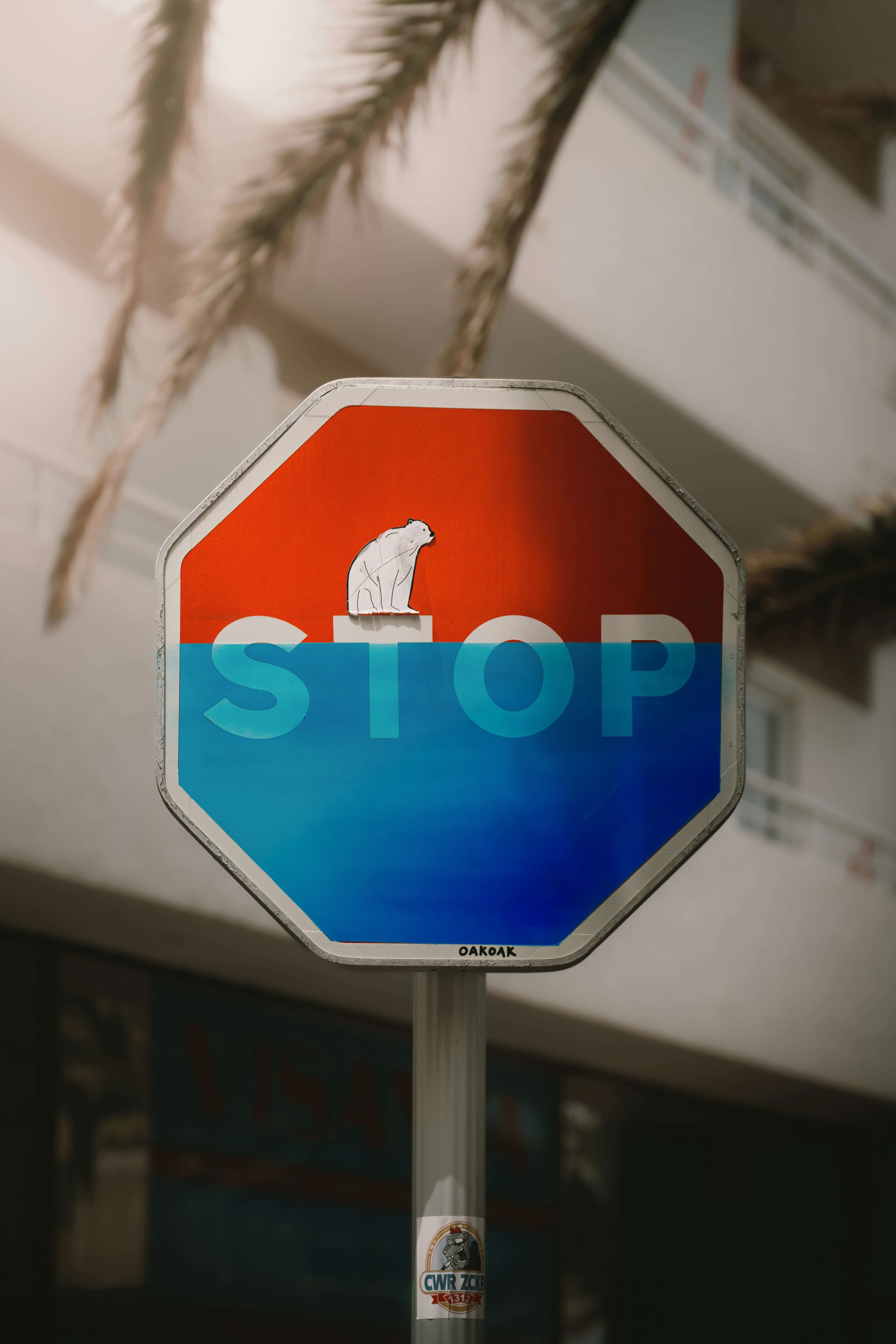 元画像 - 「STOP」を「WARM」に変更します。