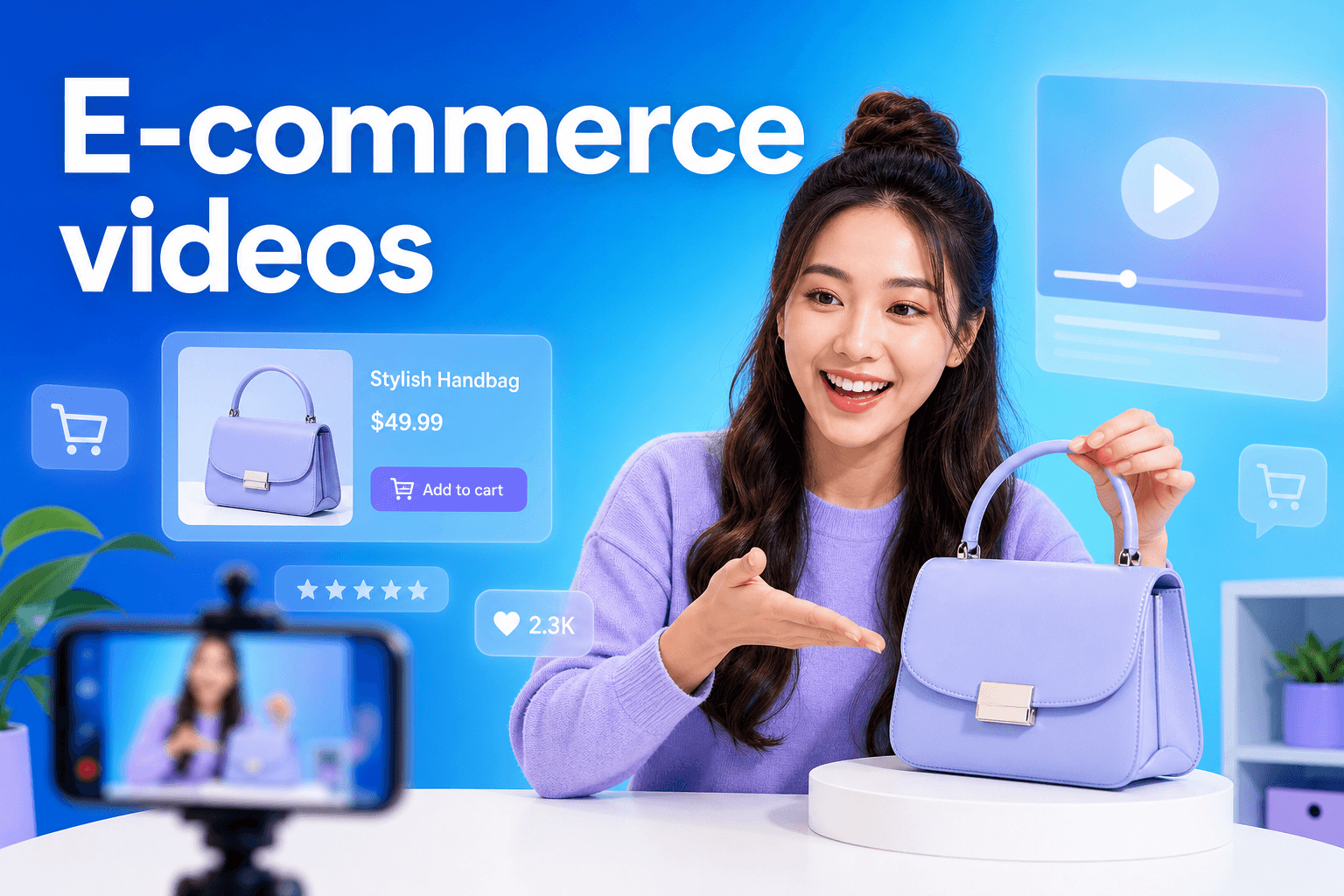EC向けAI動画で商品を紹介するクリエイター